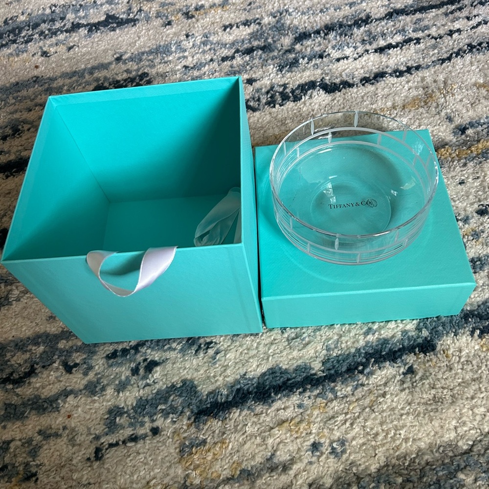 Tiffany & Co. Crystal Bowl with Box
